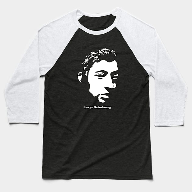 Serge Gainsbourg Baseball T-Shirt by ProductX